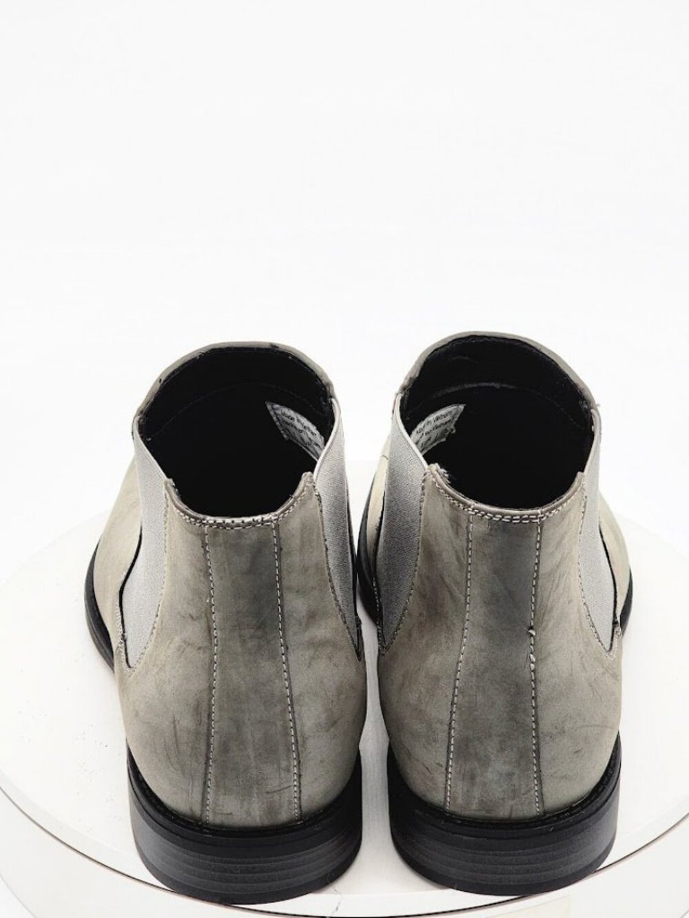Madden Maxxin Gray Suede Chelsea Boots Men’s Size 12 Ortholite Ankle Boots - Picture 5 of 14